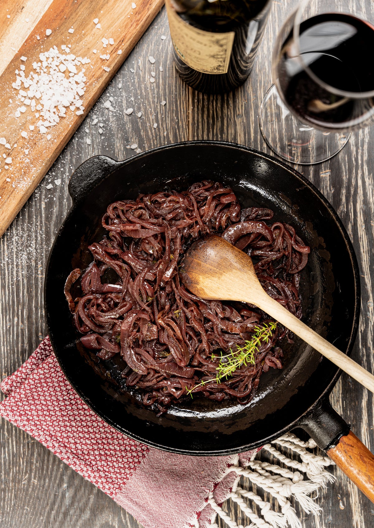 Rezept: Rotweinzwiebeln
